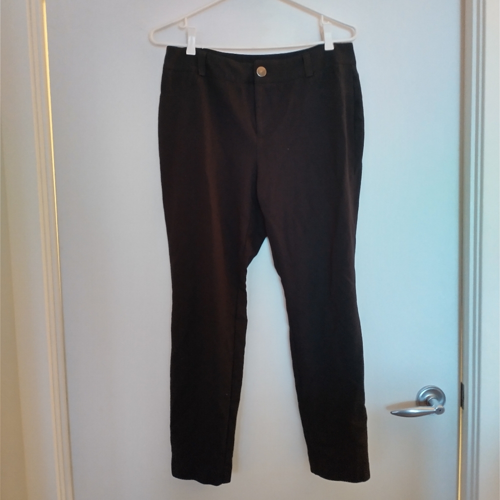 INC International Concepts Petite Black Stretchy Pants Size 12P